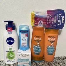 Lot Of 6 Women’s Personal Care Nivea Lotion, Shampoo & Conditioner
