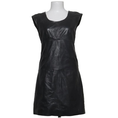 Firetrap, Lederkleid, Größe: S, Grau, Leder/Polyester, Einfarbig, Damen #zQ8
