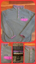 Patagonia Synchilla Soft Fleece Snap-T Pullover Nickel/Amara Size W Medium