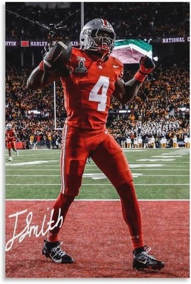 Jeremiah Smith Football Poster 4 Sports Wall Art Print Decor 24x36