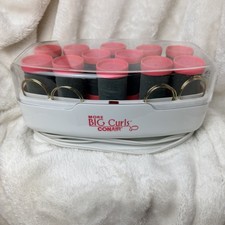 CONAIR More Big Curls CHV12N Hot Roller Curler XL Jumbo Large Velvet W/10 Clips
