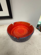 Retro Vintage Bay West German Pottery Ashtray