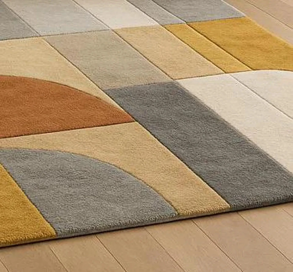 Neue Farbe Mehrfarbig Handgetuftet Nz Wolle Teppich Design Luxus Handgefertig... - Bild 2 von 3