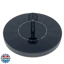 Solar Bird Bath Fountain Pump, Upgrade 1.4W Solar Fountain with 6 Nozzle, Fre