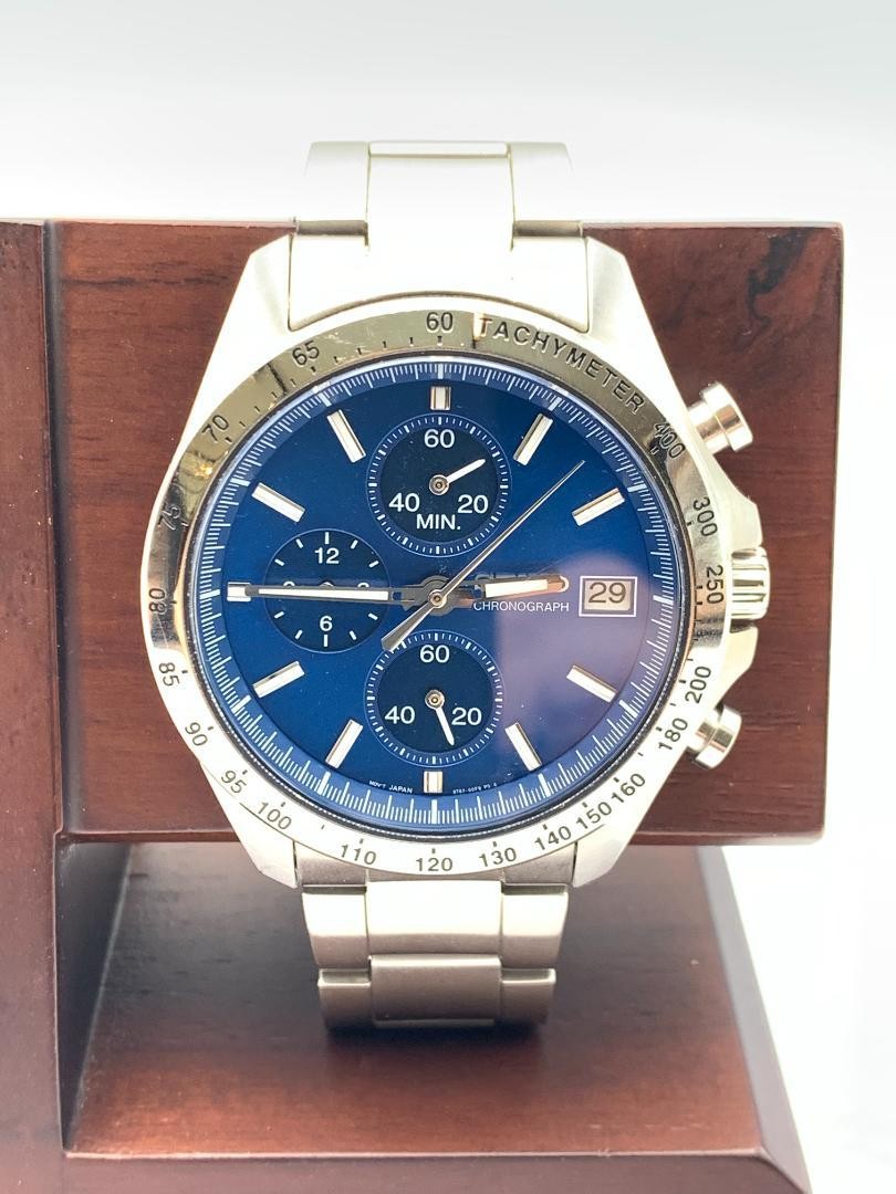 Seiko BT67-00C0 Classic Chronograph Watch Pre-Owned Vintage Style