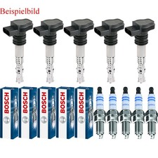 5x MEAT & DORIA Zündspule + BOSCH Zündkerze für Fiat Coupe FA/175 2.0 20V