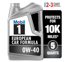 Mobil 1 FS European Car Formula Full Synthetic Motor Oil SAE 0W-40, 5 Quart  NEW