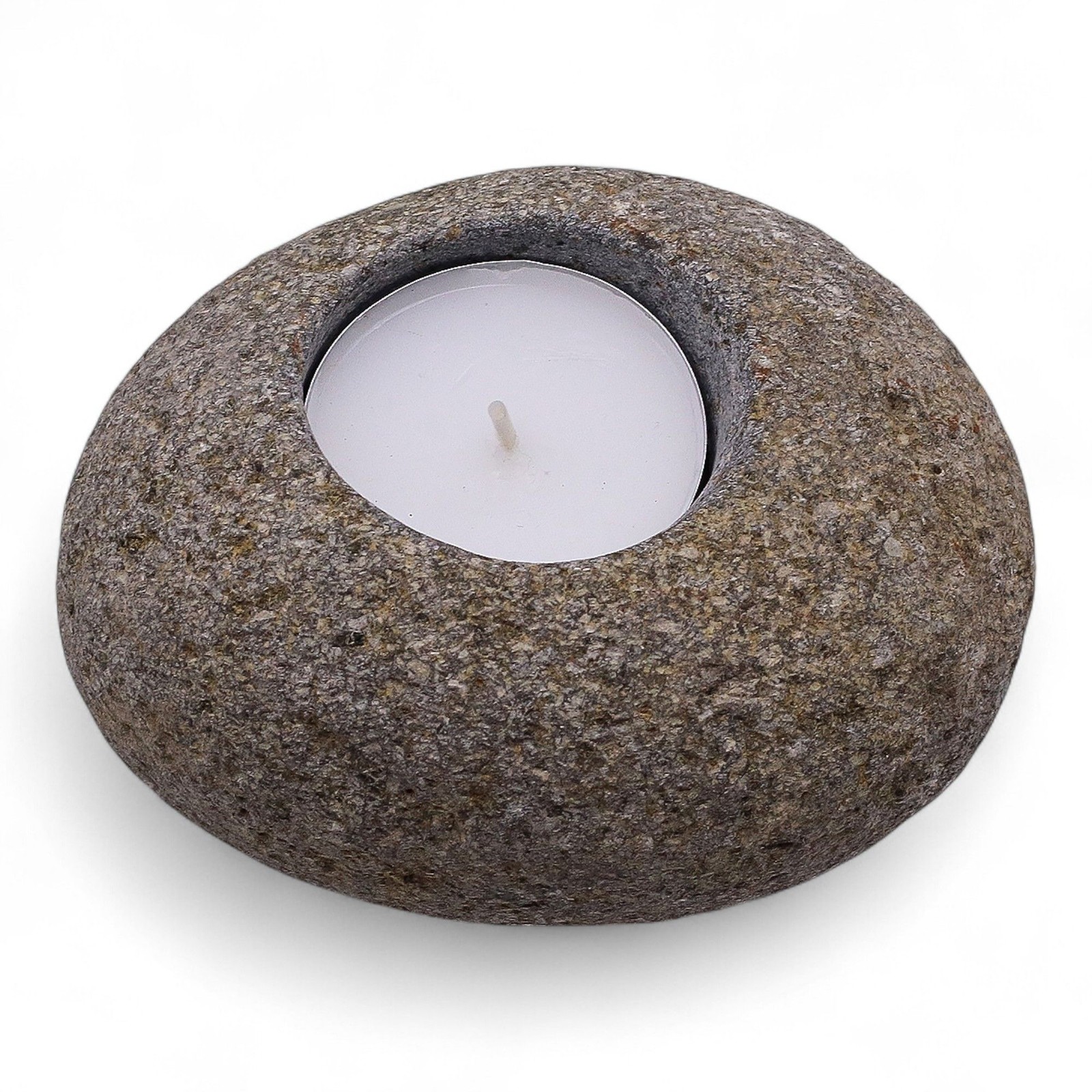 Riverside Stone Tea Light Holder Set of 2 - Pack Of 6 Handmade Eco Scented Tea L - Image 3
