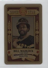 1982 Perma-Graphics/Topps Credit Cards Gold Bill Madlock #150-SS8207