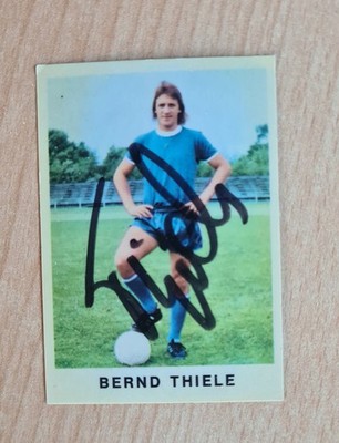 Bernd Thiele Schalke 04 Bergmann BILD 1975 SIGNIERT S04 UNGEKLEBT panini eikon