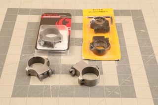 Lot of 3X Ruger 4k30HM Style Scope Rings: 30mm and 1 Inch