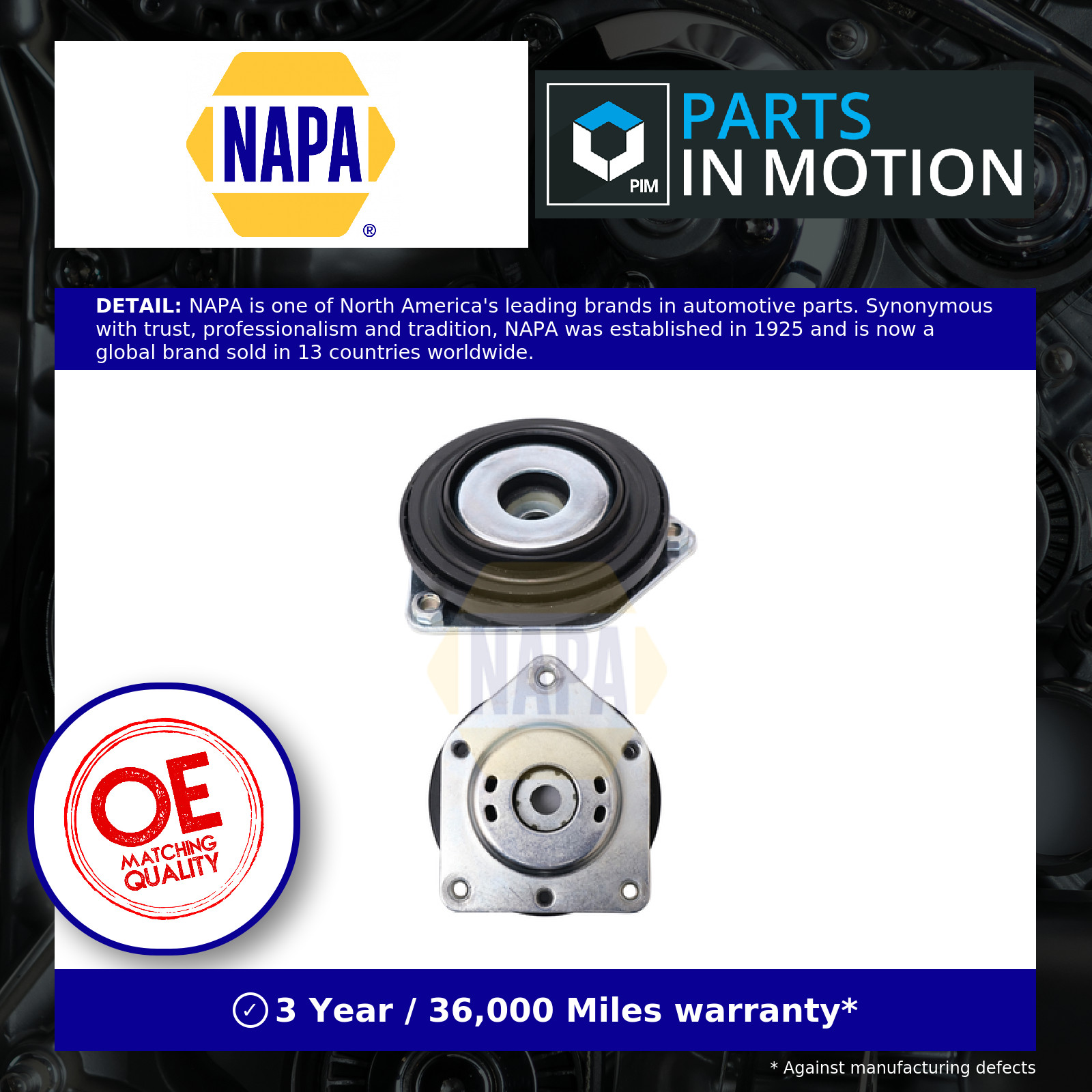 NAPA Top Strut Mounting Front NKM1090 A1693200073 Premium OE Quality Part - Image 2