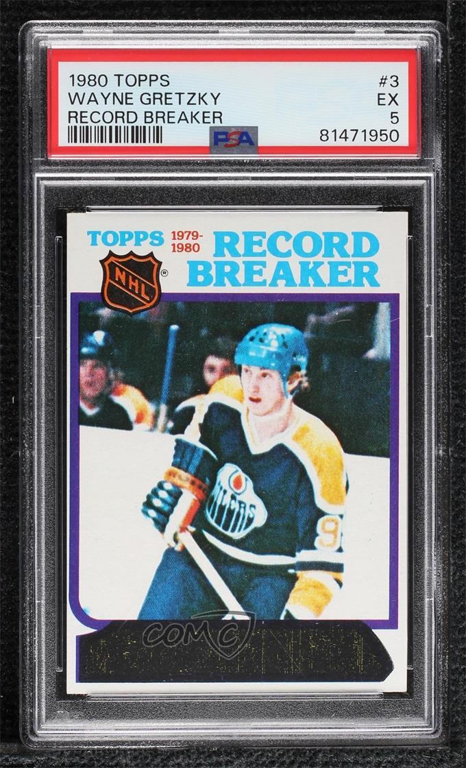 1980-81 Topps Record Breaker Wayne Gretzky #3 PSA 5 HOF 8d2