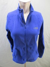 The North Face Size M Womens Blue Fleece Full Zip Outdoor Hiking Jacket 699