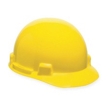 MSA 10074069 Hard Hat,Type 1, Class E,Ratchet,Yellow 3NXW5
