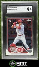 Spencer Steer RC SGC 9 2023 Topps Chrome Cincinnati Reds #146 6605