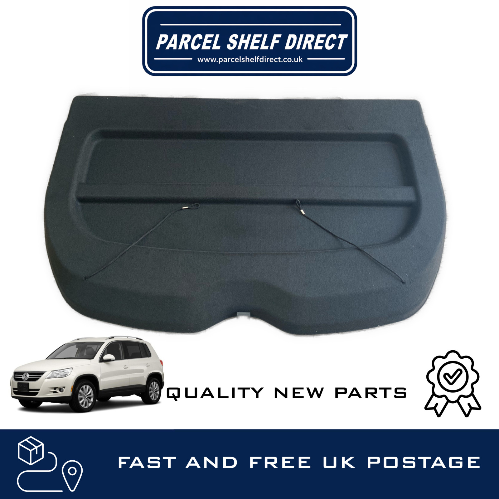 VOLKSWAGEN TIGUAN MK1 PARCEL SHELF / LOAD COVER / LUGGAGE COVER 2009-17