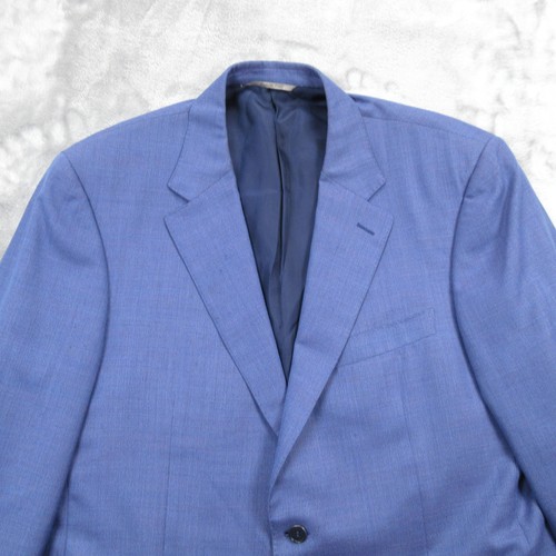 Canali Blazer Mens 40 58 Wool Travel Water Resistant Italy Two Button Jacket - Picture 2 of 23