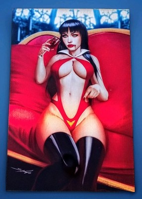 Vampirella #1 ComicXposure Sydney Augusto Virgin Metal Variant Cover Dynamite