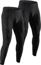 2 or 3 Pack Men'S Thermal Compression Pants, Athletic Leggings Base Layer Bottom