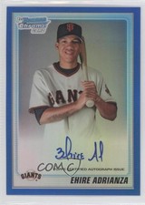 2010 Bowman Chrome Prospects Blue Refractor /150 Ehire Adrianza #BCP201 Auto 2u8