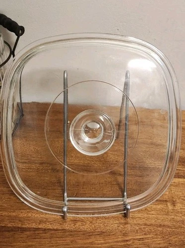 Vtg Corning Ware LID ONLY Casserole 2 Qt Pyrex A-9-C Large Knob Excellent