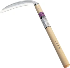 Nisaku No.130 Nisaku Stainless Steel Crescent Scythe 7.1 Inches (180 Mm)