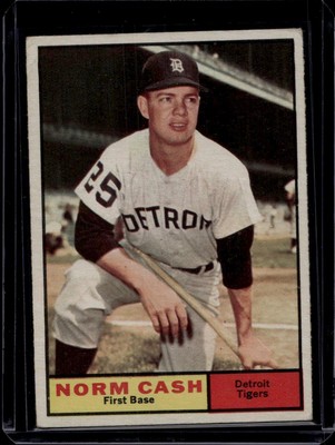 1961 Topps Set Break #95 Norm Cash, Vg,
