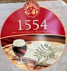 VINTAGE NEW BELGIUM 1554 Enlightened ALE -BEER  SIGN EMBOSSED METAL  20" x 18"