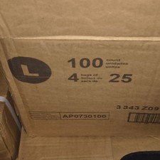 Large L Disposable Diapers White 100 Count 4 Bags of 25 MPN AP0730100