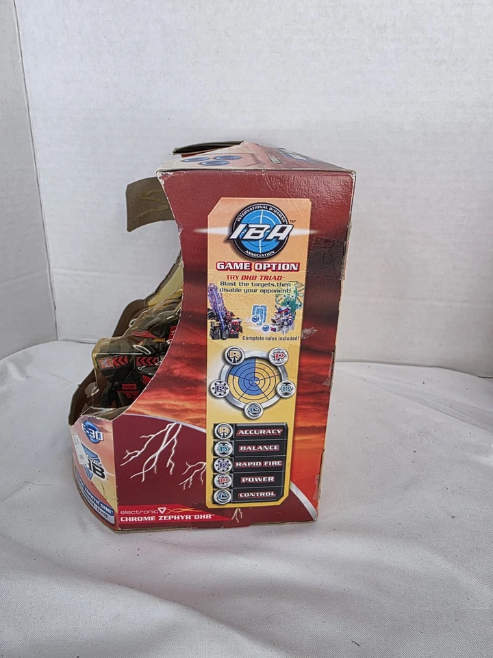 Battle B Daman Direct Hit Battle Electronic Chrome Zephyr 2005 Hasbro Nuevo en Paquete Foto 3 de 4