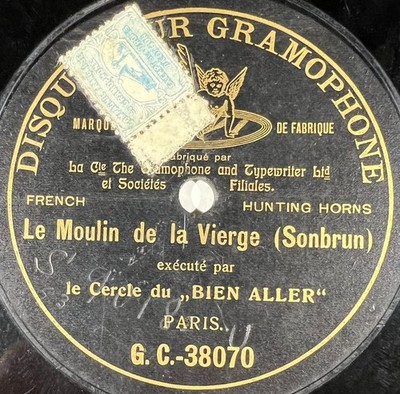 Le Cercle du Bien Aller: Le moulin ONE-SIDE 78 RPM 10'' GRAMMOPHON G&T BERLINER