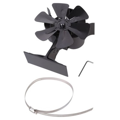 Fireplace Fan 2 in 1 Chimney Fan 6-Blade without Power Efficient for Stove