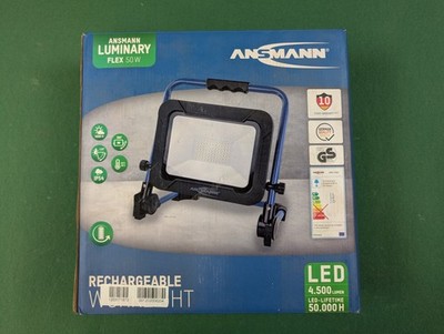 ANSMANN FLEX 50W LED Worklight Akku Arbeitsleuchte Baustrahler Werkstattlampe