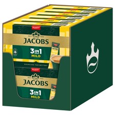 JACOBS Löskaffee 3in1 MILD 12 x 10 Sticks löslicher Kaffee Instantkaffee