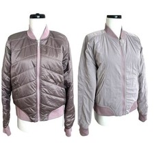 Lululemon Gray Non-Stop Bomber Jacket Reversible Size 6 Chrome