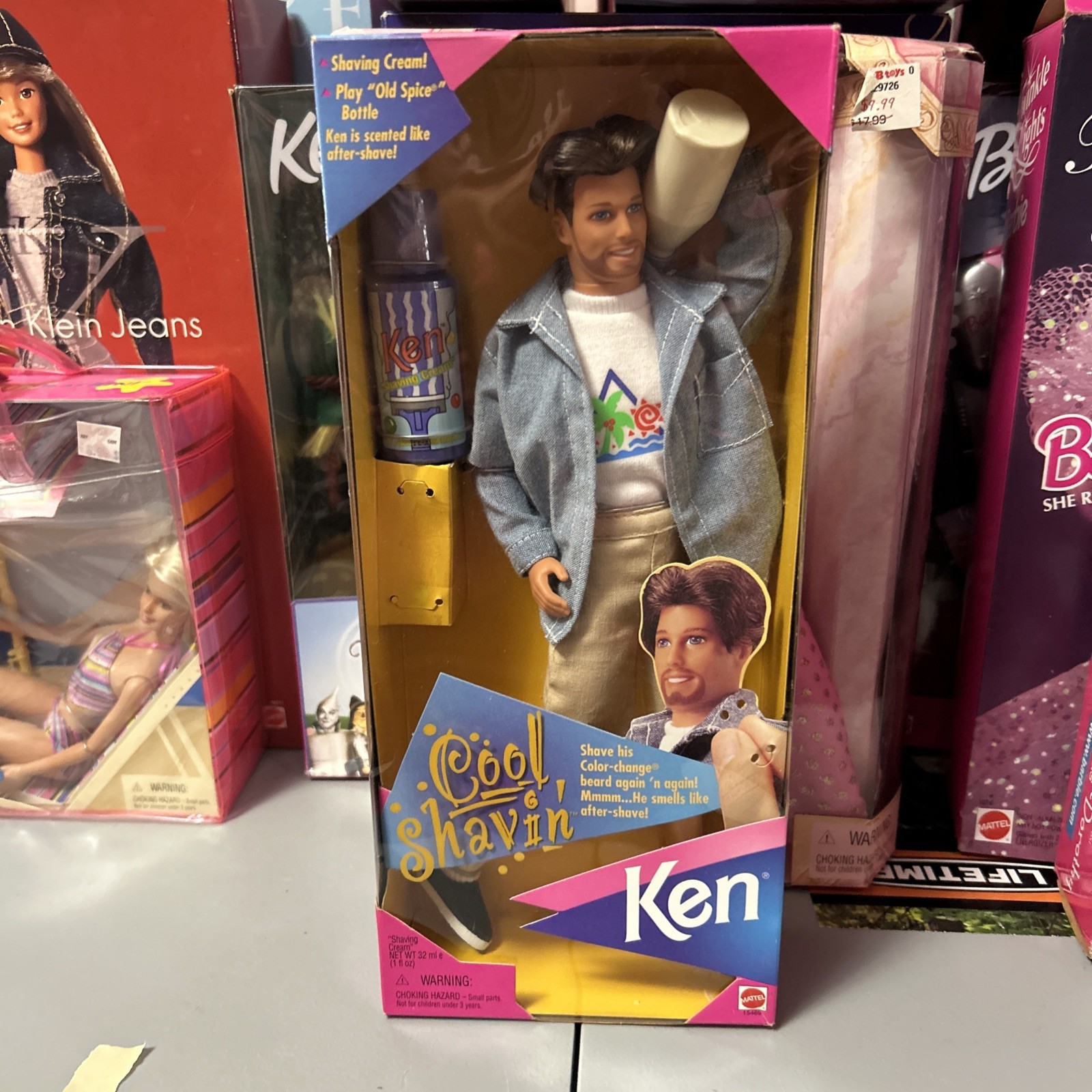 NIB 1996 Mattel Cool Shavin’ Ken Barbie 15469