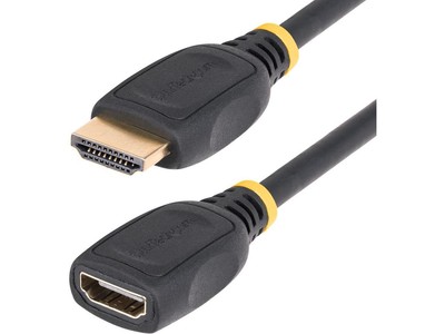 StarTech 6.6ft 2m HDMI 2.0 Extension Cable High Speed HDMI Port Saver Cable 4K