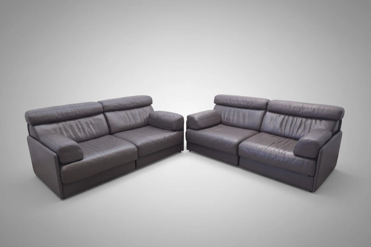 De Sede DS-77 set designer sofa 4 modules leather sofa couch desede daybed Brown
