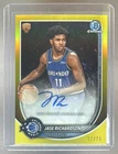 Jase Richardson 2025 Bowman Chrome #BCA-JR Yellow Refractor RC Rookie Auto /75