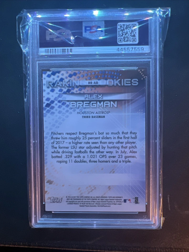 Bowman's Best 2017 - Raking Rookies Alex Bregman #RR-AB Gold Refractor/50 (RC) Foto 2 de 2