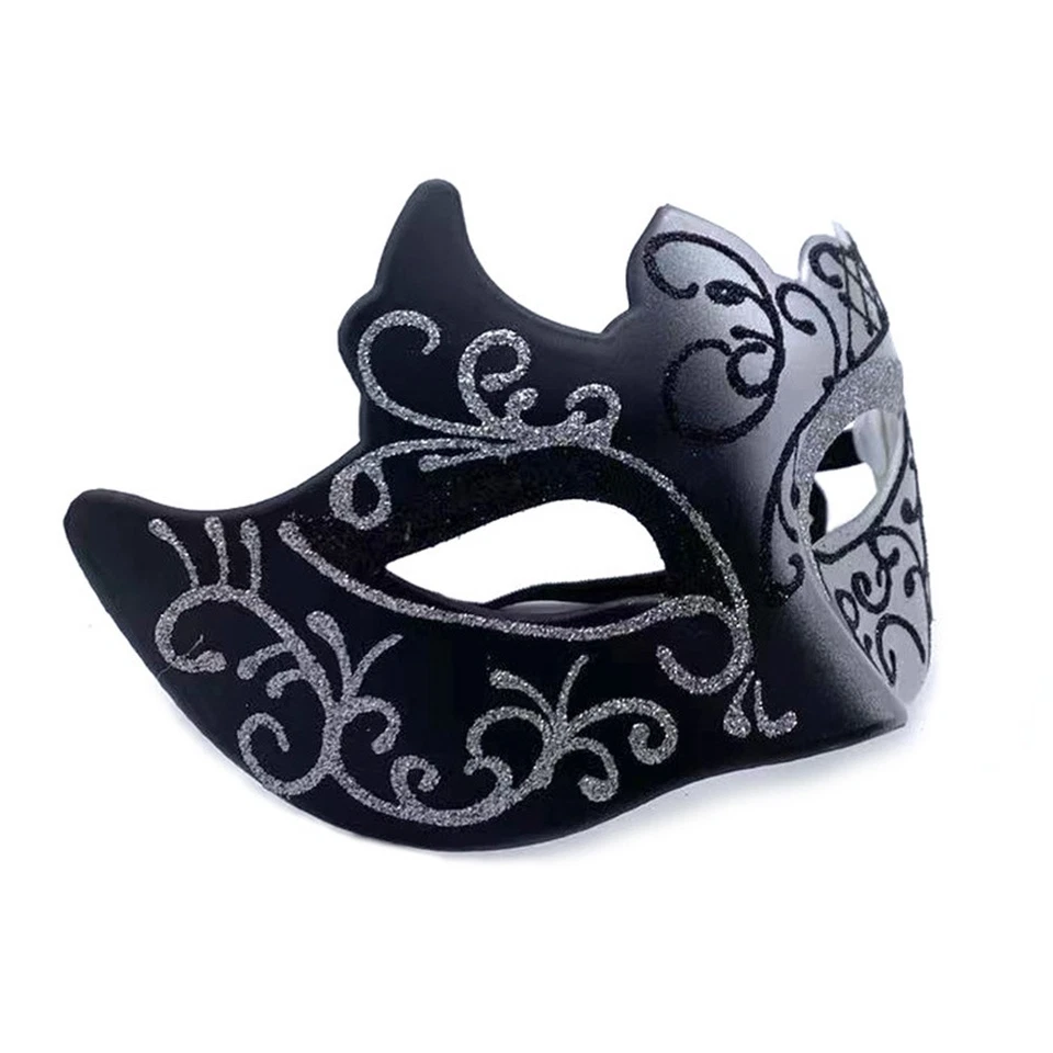 Cosplay Party Props Painted Half Face Mask Men Women Masquerade Eye Mask - Image 3 of 4
