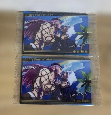 JoJo's Bizarre Adventure Wafer Card Set Narciso Anasui & Weather Report Unopene