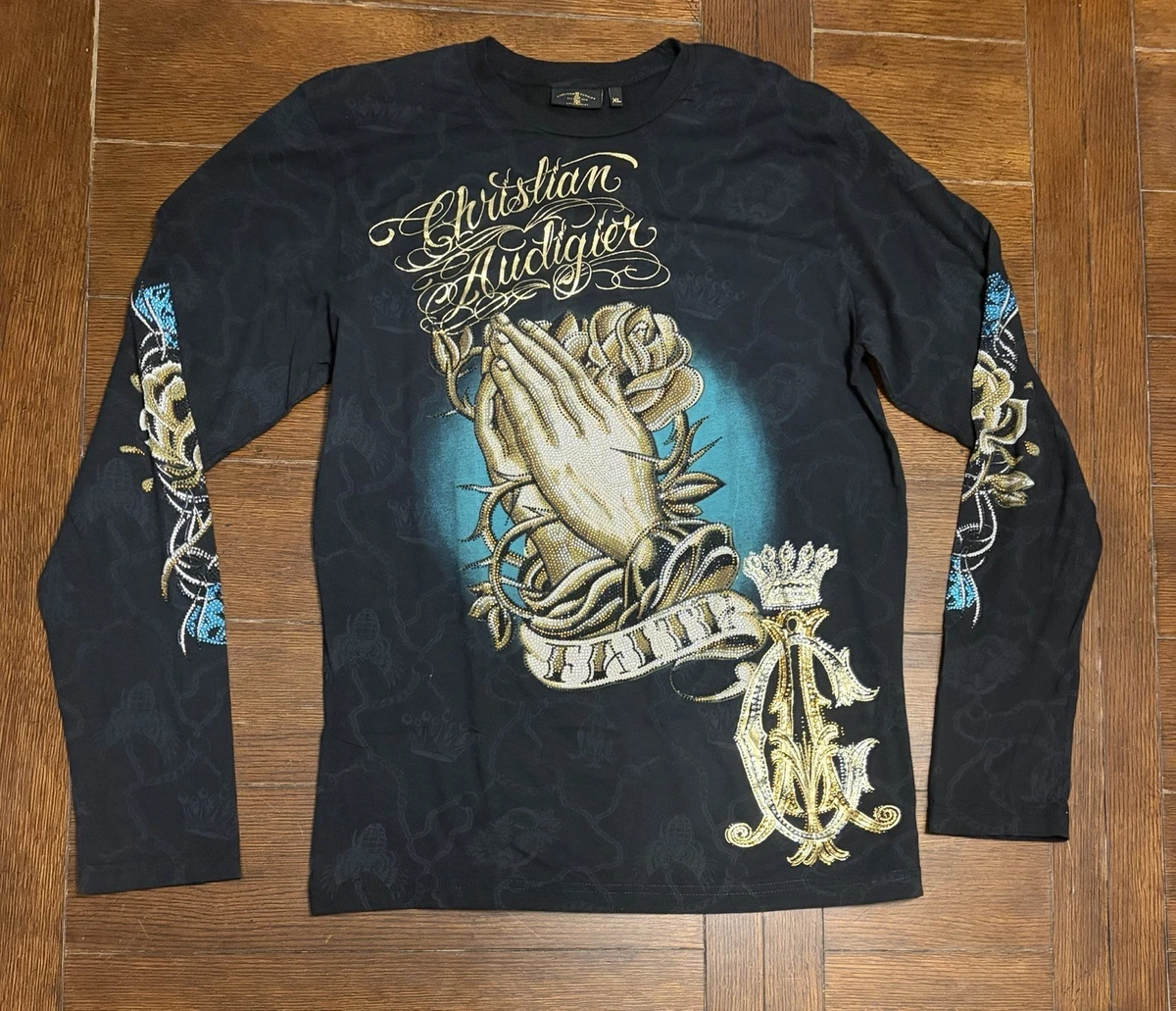 Christian Audigier Long Sleeve T-Shirts for Men for sale | eBay