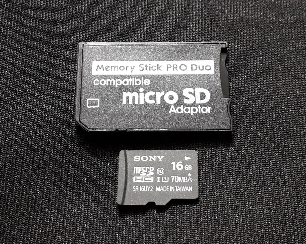 Actecom Adattatore Doppio Micro SD A Memory Stick PRO Duo Per PSP – Supporta SDHC Fino A 32GB - 3