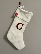 Target Wondershop Letter C Christmas Stocking Knit Monogram 18 Winter White