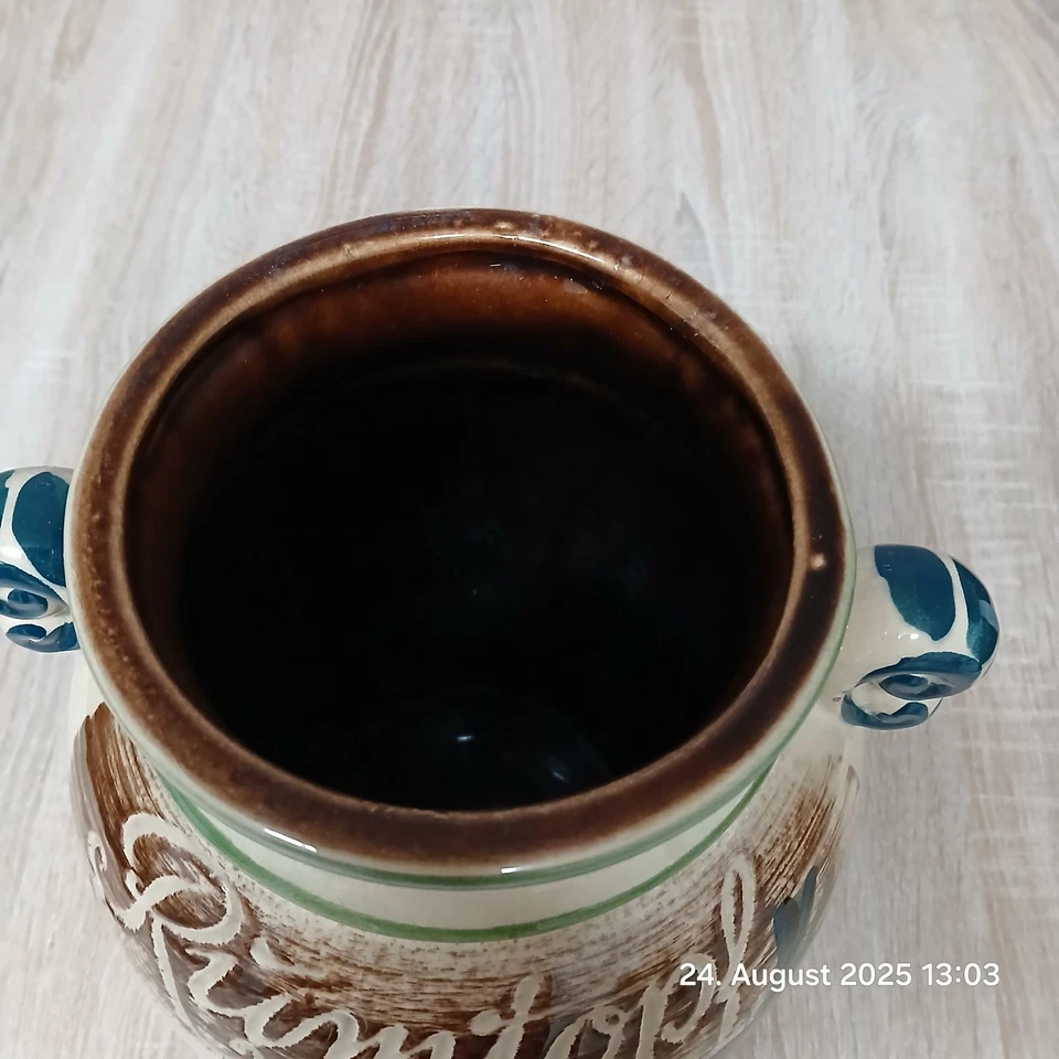 Alter Rumtopf-  Keramik,  West Germany- 1970er - Bild 3 von 4