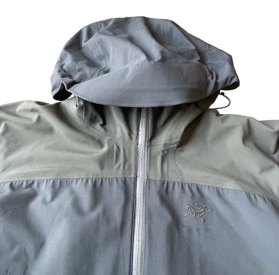 ARC'TERYX Goretex Recco Full Zip Jacket Logo Green La… Gem