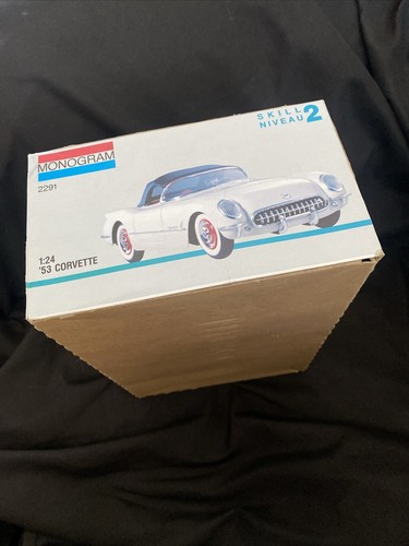 Sealed 1953 CHEVY CORVETTE Convertible MONOGRAM Model Car Kit 1/24 1991 #2291 - Picture 5 of 9