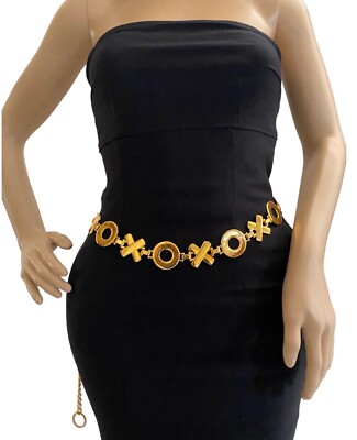 Vintage NI 97 XO linked metal belt Vintage NI97 XO Linked Metal Belt | eBay main image 2